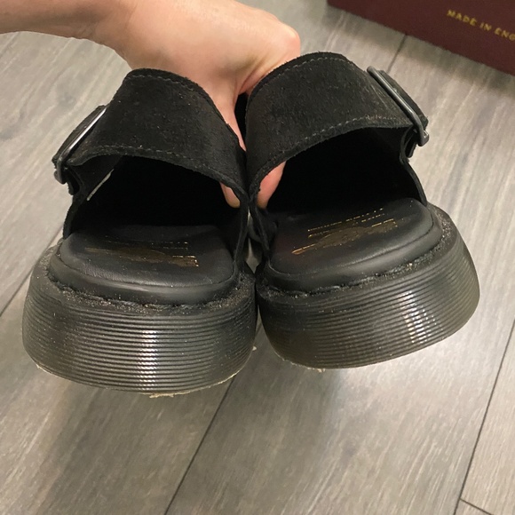Dr. Martens Black Jorge Suede Slingback Loafers Size 11 NWT - Picture 8 of 12